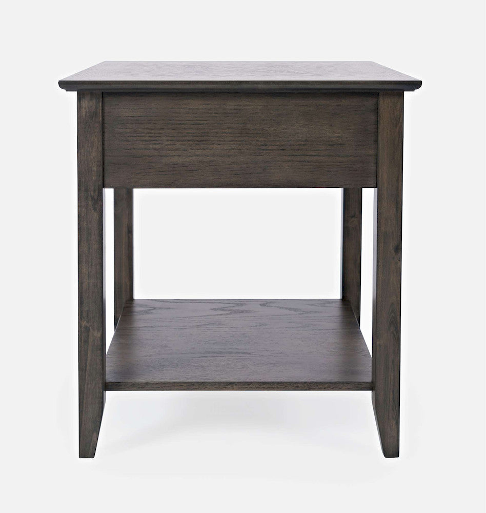 Jofran - Modern Espresso End Table - Grey-Brown Carlton - 1977-3 view 4