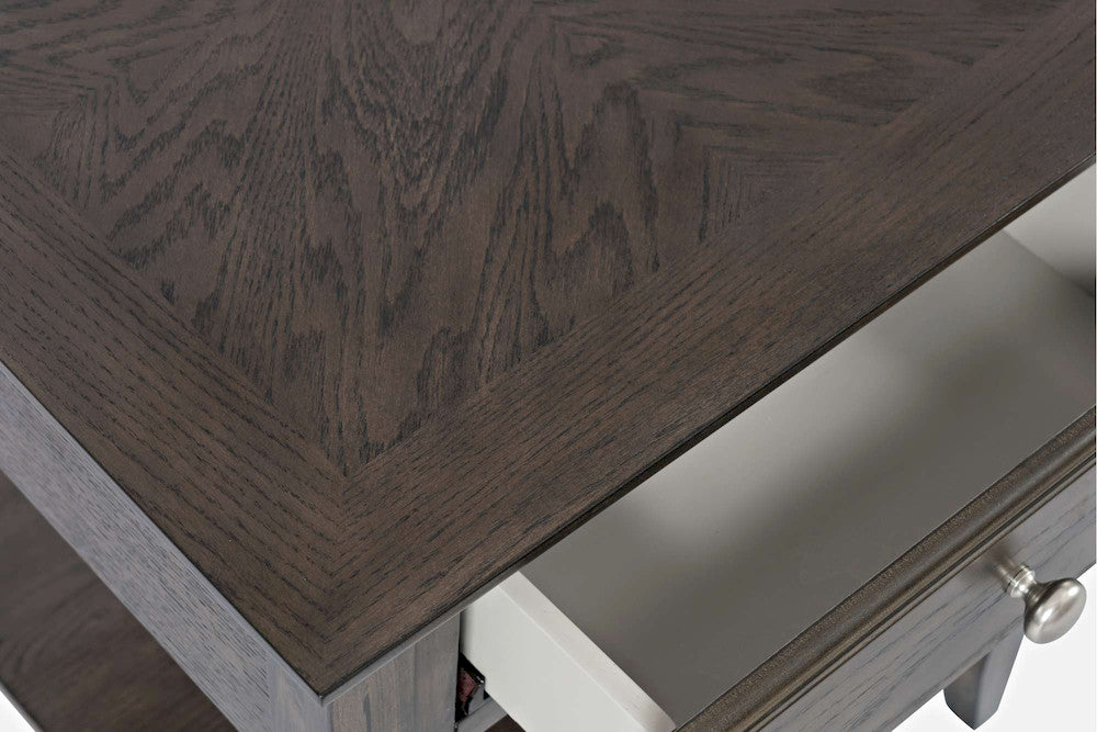 Jofran - Modern Espresso End Table - Grey-Brown Carlton - 1977-3 view 6