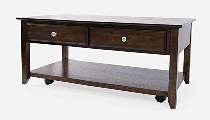 Jofran - Modern Espresso Four Drawer Coffee Table - Espresso Brown - 1037-1 view 3