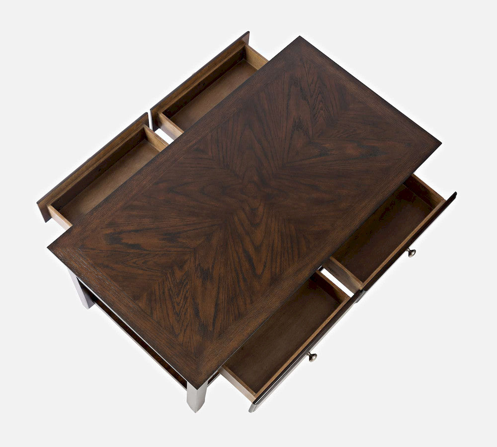 Jofran - Modern Espresso Four Drawer Coffee Table - Espresso Brown - 1037-1 view 5