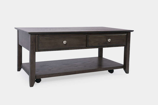 Jofran - Modern Espresso Four Drawer Coffee Table - Grey-Brown Carlton - 1977-1 view 2