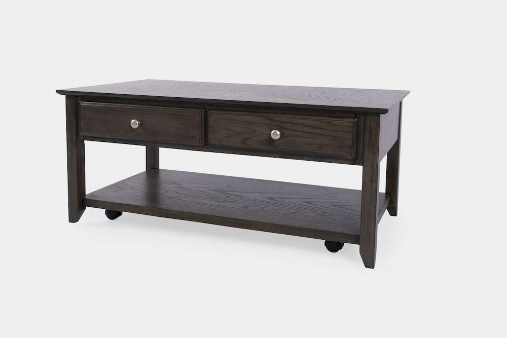 Jofran - Modern Espresso Four Drawer Coffee Table - Grey-Brown Carlton - 1977-1 view 3