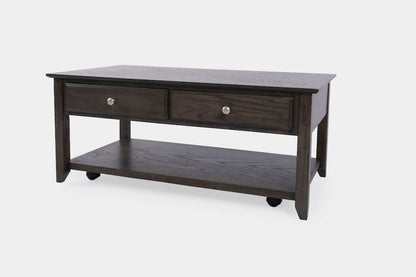 Jofran - Modern Espresso Four Drawer Coffee Table - Grey-Brown Carlton - 1977-1 view 3