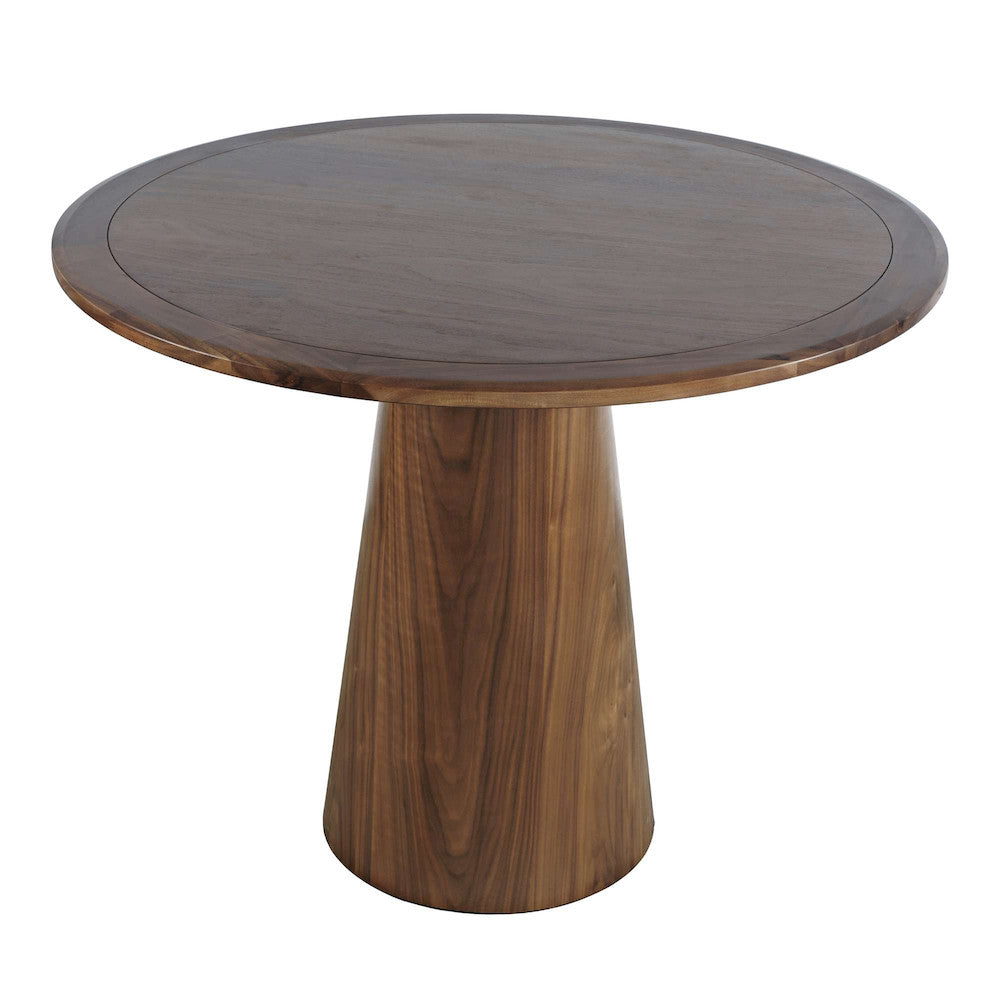 Jofran - Nash Mid-Century Modern 45in Round Pedestal Counter Height Dining Table - 2271-NASH45WTBKT view 2