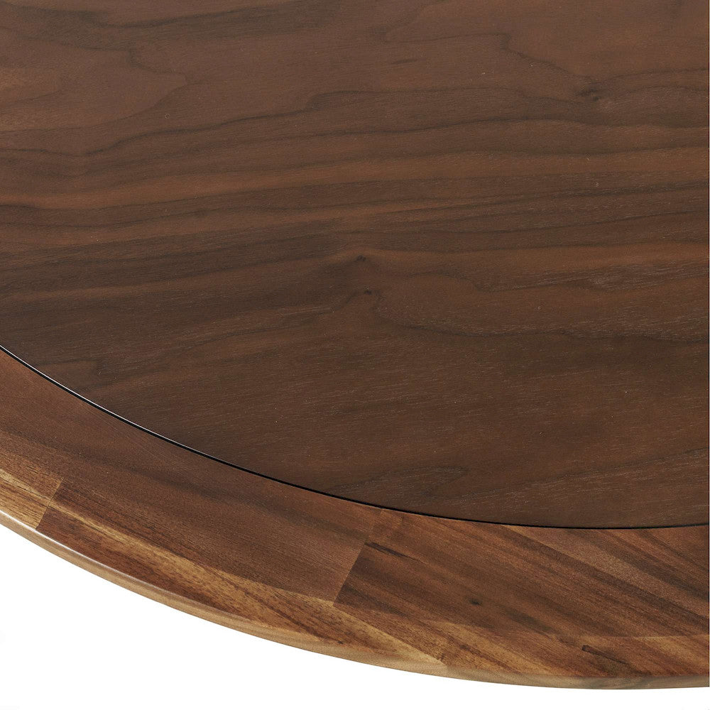 Jofran - Nash Mid-Century Modern 45in Round Pedestal Counter Height Dining Table - 2271-NASH45WTBKT view 4