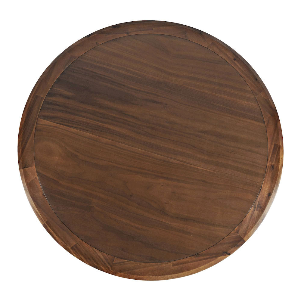 Jofran - Nash Mid-Century Modern 45in Round Pedestal Counter Height Dining Table - 2271-NASH45WTBKT view 5