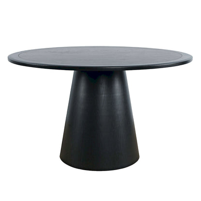 Jofran - Nash Mid-Century Modern 50in Round Pedestal Dining Table in Black - 2271-NASH50BTBKT view 1