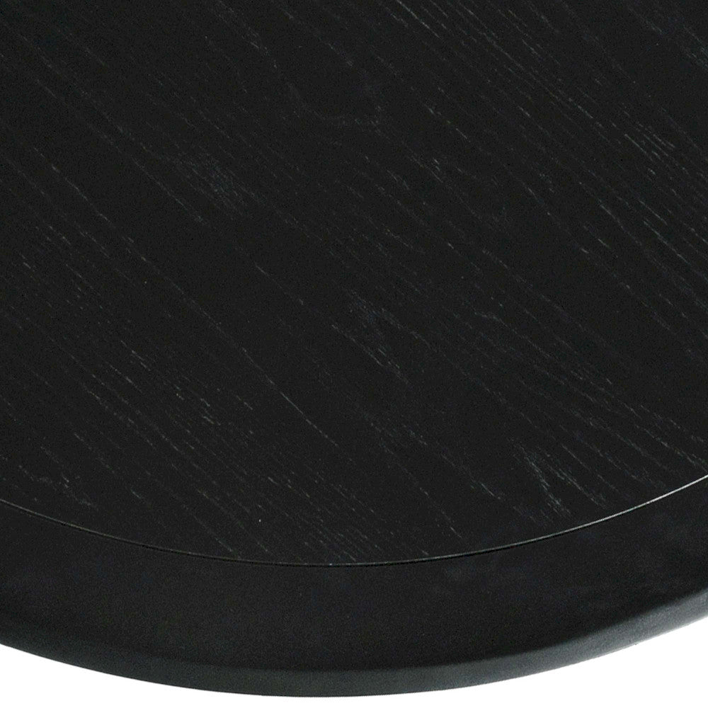 Jofran - Nash Mid-Century Modern 50in Round Pedestal Dining Table in Black - 2271-NASH50BTBKT view 4