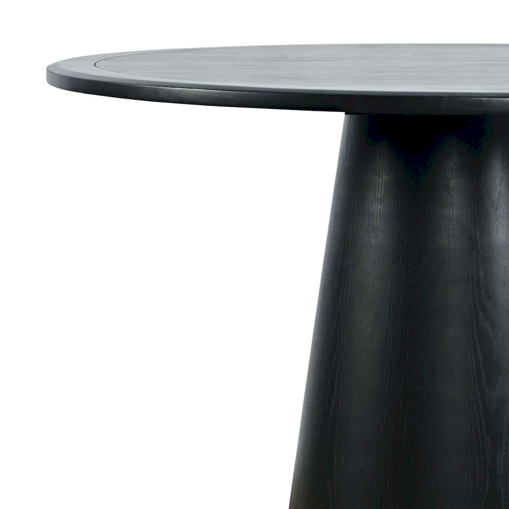 Jofran - Nash Mid-Century Modern Five Piece Counter Height Dining Set with Upholstered Backless Stools in Black - 2271-NSH45B-4WESBB view 6