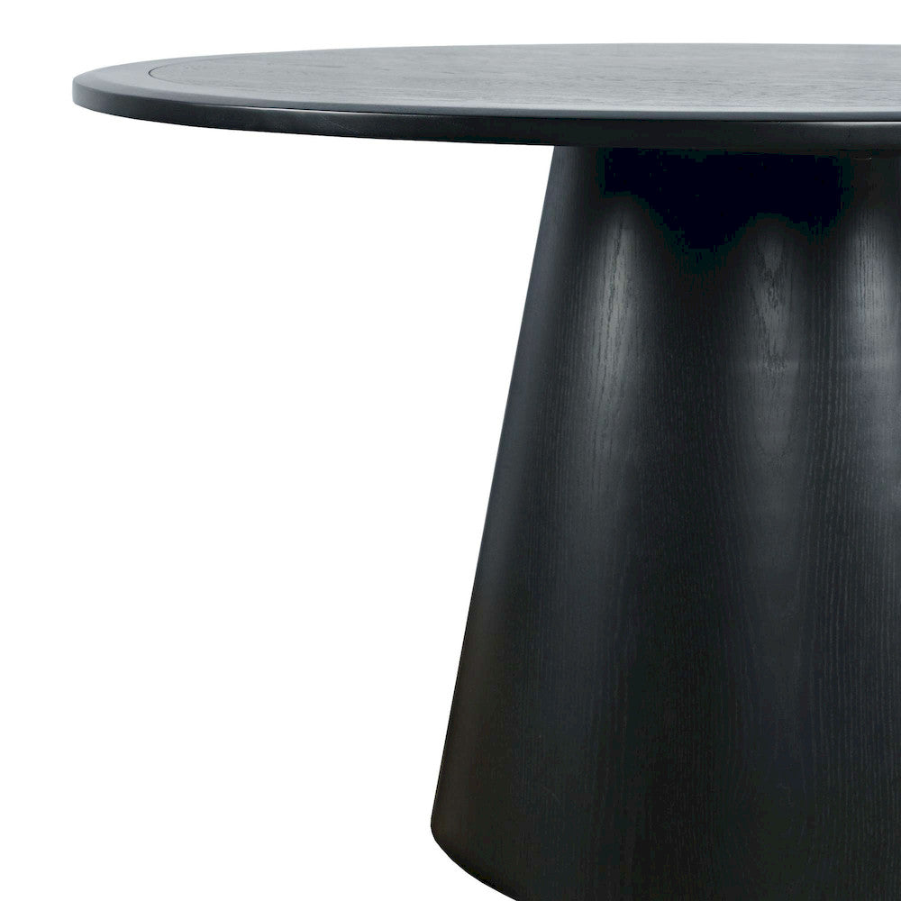 Jofran - Nash Mid-Century Modern Five Piece Pedestal Dining Set with Upholstered Chairs in Black - 2271-NSH50B-4WESCB view 6