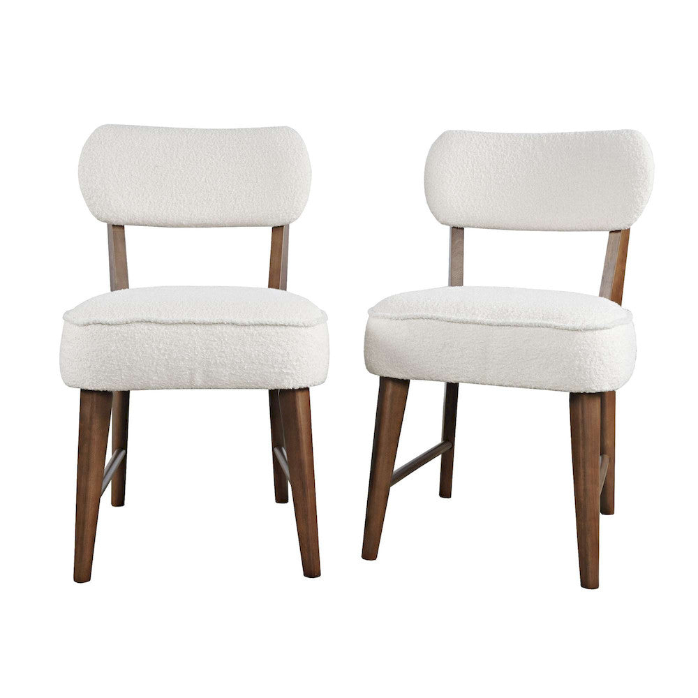 Jofran - Nash Mid-Century Modern Five Piece Pedestal Dining Set with Upholstered Chairs in Walnut - 2271-NSH50B-4WESCW view 3