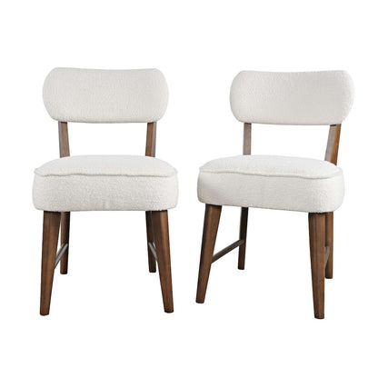 Jofran - Nash Mid-Century Modern Five Piece Pedestal Dining Set with Upholstered Chairs in Walnut - 2271-NSH50B-4WESCW view 3