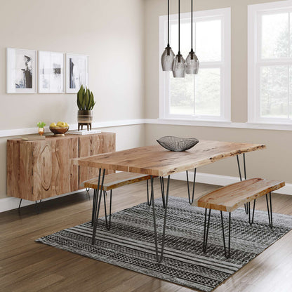 Jofran - Natures Edge 48 Solid Acacia Bench - Natural - 1985-48KD view 4