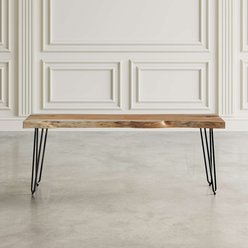 Jofran - Natures Edge 48 Solid Acacia Bench - Natural - 1985-48KD view 5