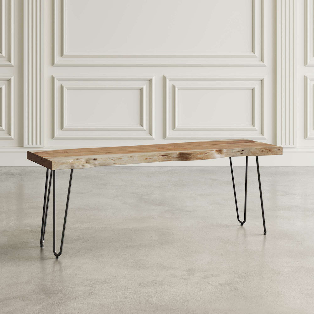 Jofran - Natures Edge 48 Solid Acacia Bench - Natural - 1985-48KD view 6