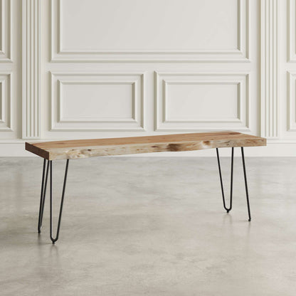 Jofran - Natures Edge 48 Solid Acacia Bench - Natural - 1985-48KD view 6