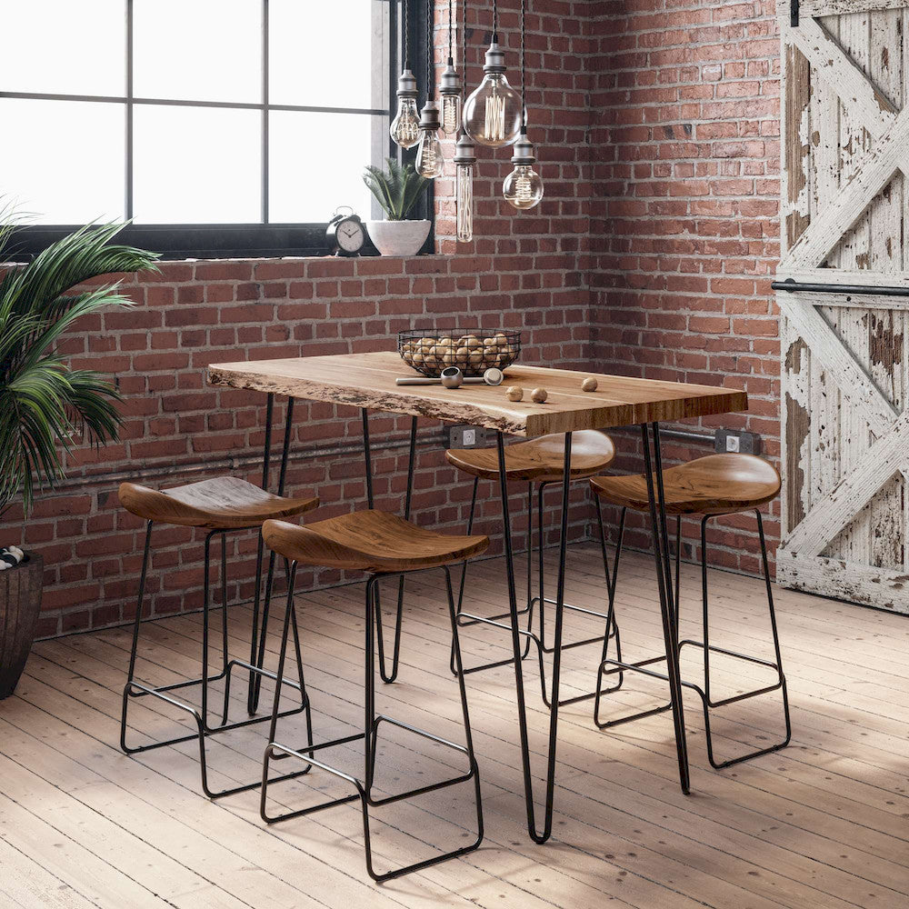 Jofran - Natures Edge 52 Solid Acacia Counter Height Dining Table - Natural - 1985-52 view 5