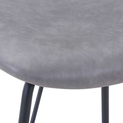 Jofran - Natures Edge 60in Seven Piece Modern Dining Set with Upholstered Contemporary Chairs - Natural and Grey, Natural and Grey - 1985-60D-6-OWNCHGRY view 7