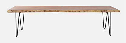 Jofran - Natures Edge 70in Solid Acacia Bench - Natural - 1985-70KD view 1