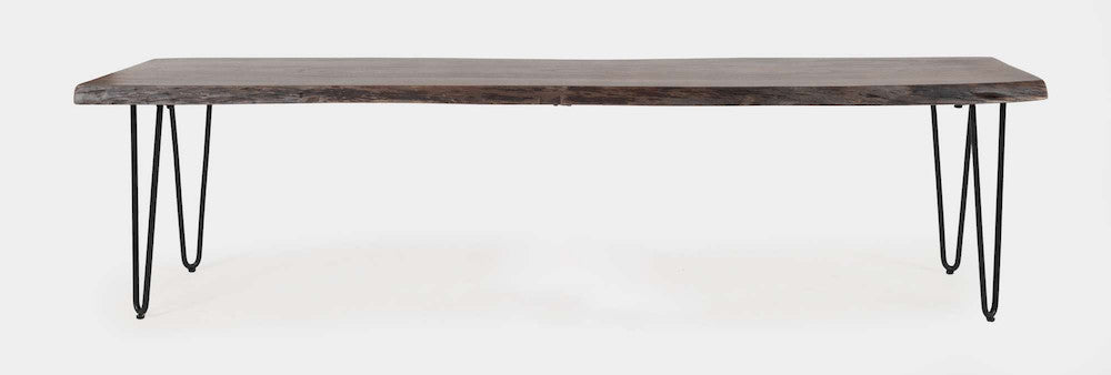 Jofran - Natures Edge 70in Solid Acacia Bench - Slate - 1981-70KD view 1