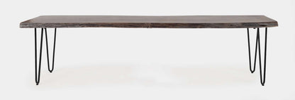 Jofran - Natures Edge 70in Solid Acacia Bench - Slate - 1981-70KD view 1