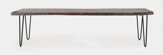 Jofran - Natures Edge 70in Solid Acacia Bench - Slate - 1981-70KD view 1