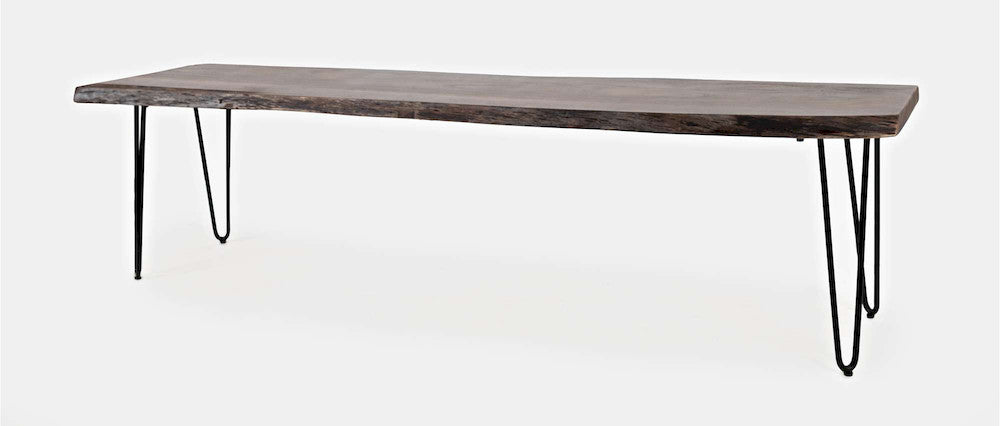 Jofran - Natures Edge 70in Solid Acacia Bench - Slate - 1981-70KD view 3