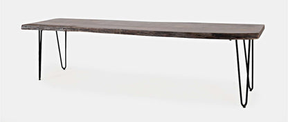 Jofran - Natures Edge 70in Solid Acacia Bench - Slate - 1981-70KD view 3