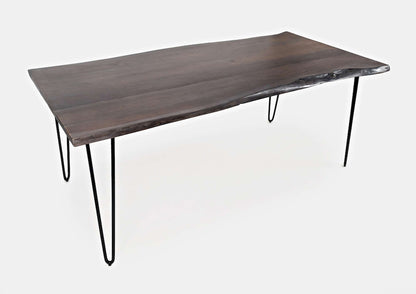 Jofran - Natures Edge Five Piece Solid Acacia Dining Set with Upholstered Mid-Century Modern Chairs, Slate and Light Brown - 1981-79D-4-DOXCHLBN view 7
