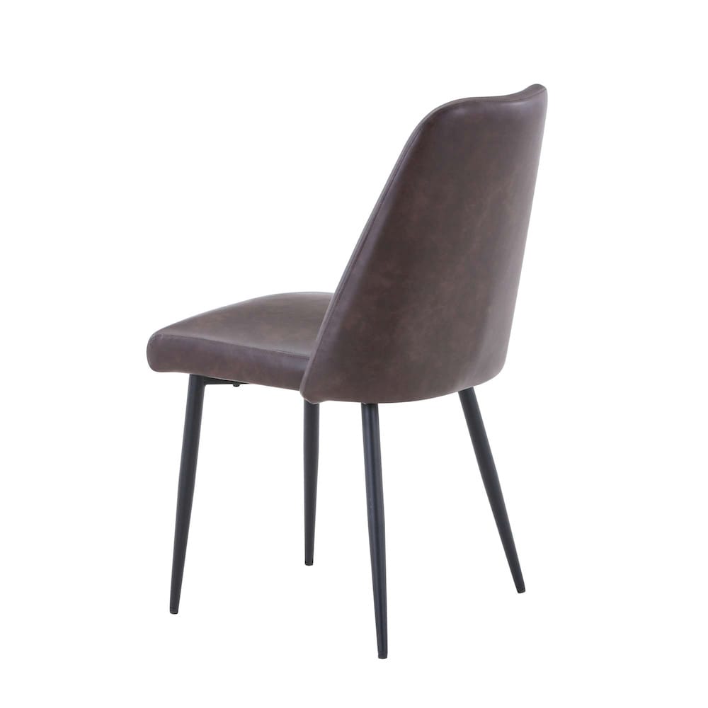 Jofran - Natures Edge Seven Piece Solid Acacia Dining Set with Upholstered Mid-Century Modern Chairs, Natural and Dark Brown - 1985-79D-6-DOXCHDBN view 4
