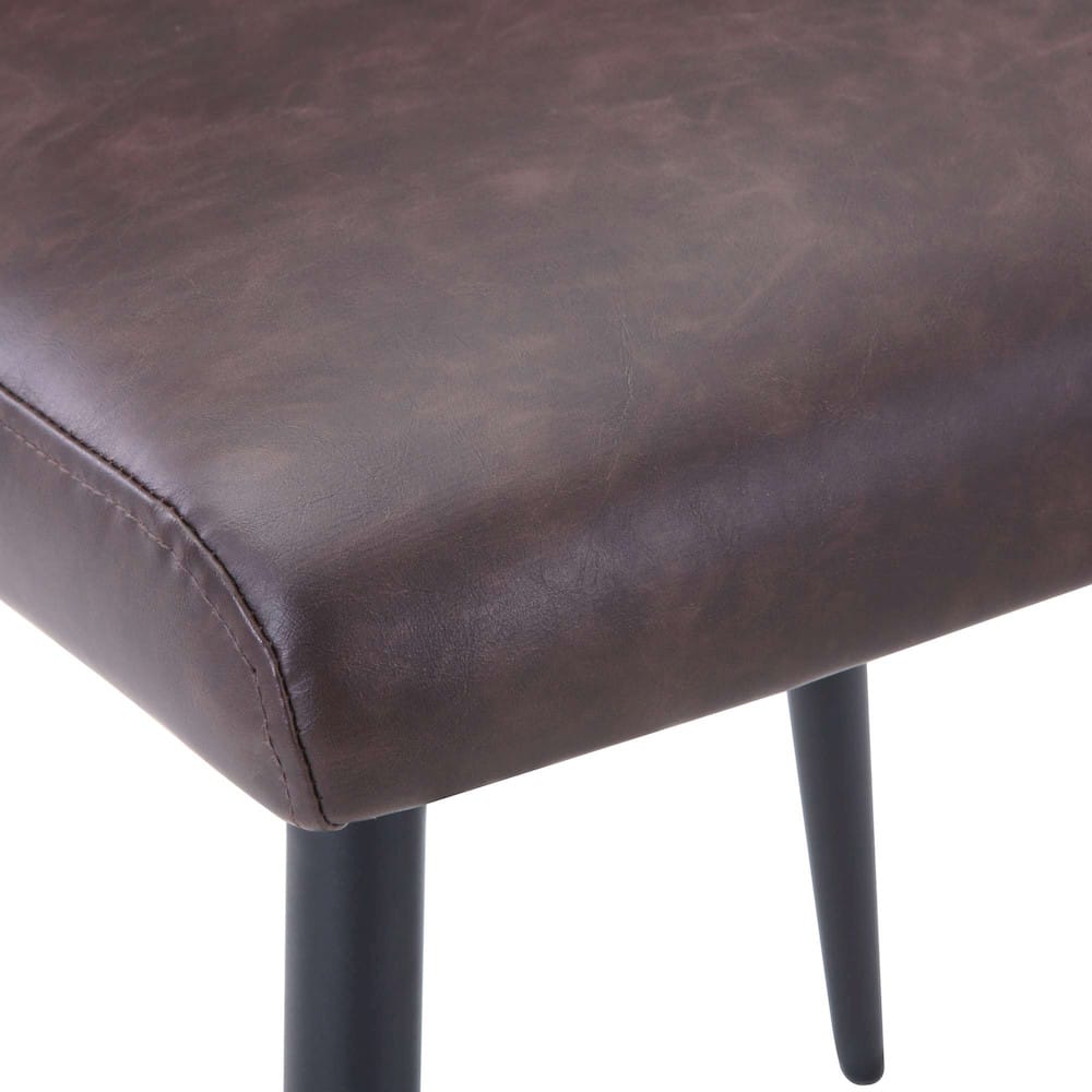 Jofran - Natures Edge Seven Piece Solid Acacia Dining Set with Upholstered Mid-Century Modern Chairs, Natural and Dark Brown - 1985-79D-6-DOXCHDBN view 6