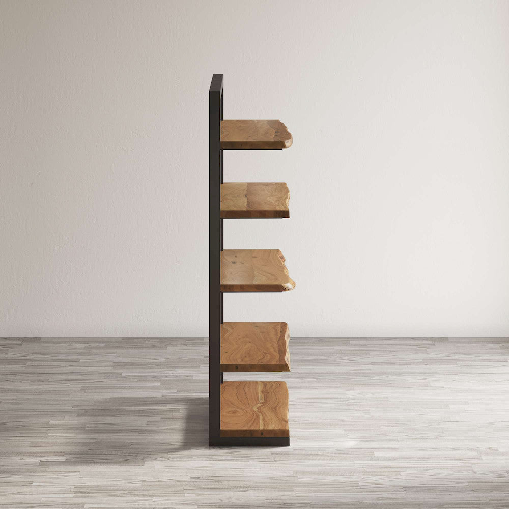 Jofran - Natures Edge Solid Acacia 5 Shelf Bookcase - Natural - 1986-35 view 5