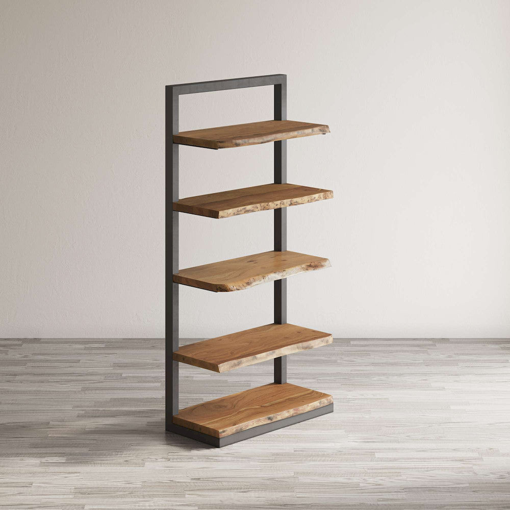 Jofran - Natures Edge Solid Acacia 5 Shelf Bookcase - Natural - 1986-35 view 7