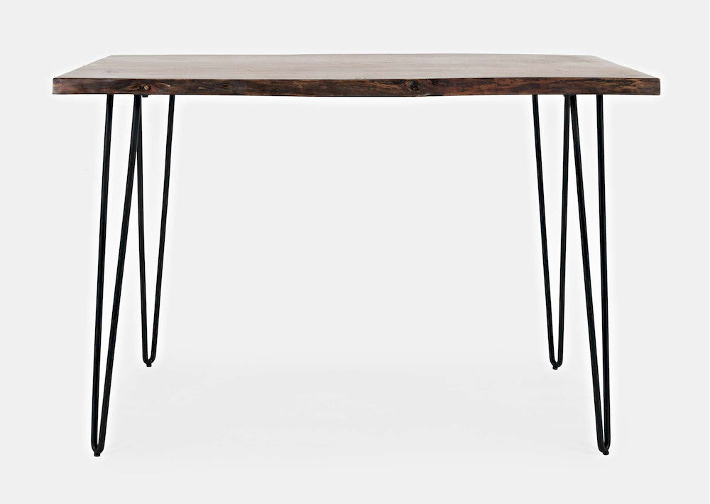 Jofran - Natures Edge Solid Acacia 52in Five-Piece Dining Set with Backless Barstools - 1781-52C-4 view 4