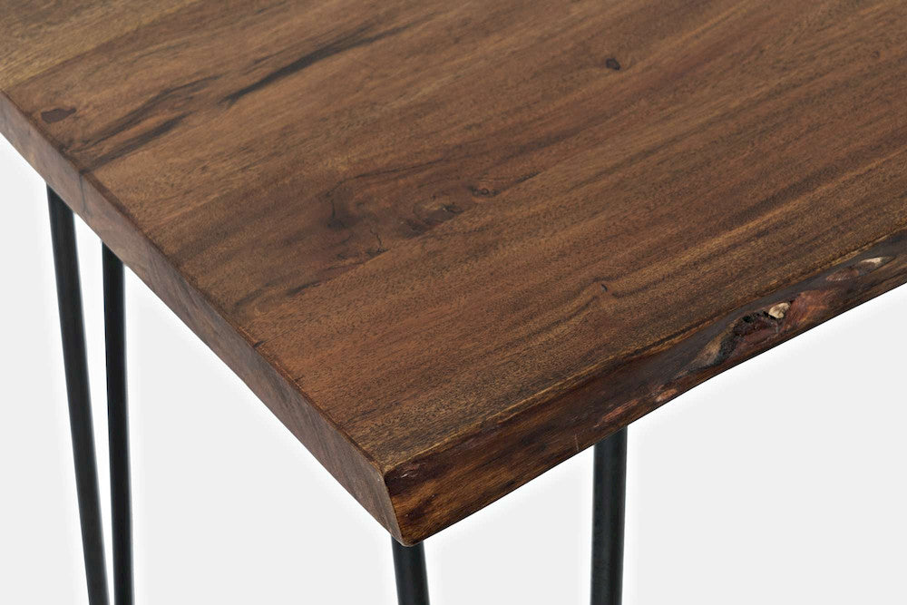 Jofran - Natures Edge Solid Acacia 52in Five-Piece Dining Set with Backless Barstools - 1781-52C-4 view 10