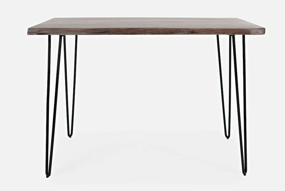 Jofran - Natures Edge Solid Acacia 52in Five-Piece Dining Set with Backless Barstools - 1981-52C-4 view 4
