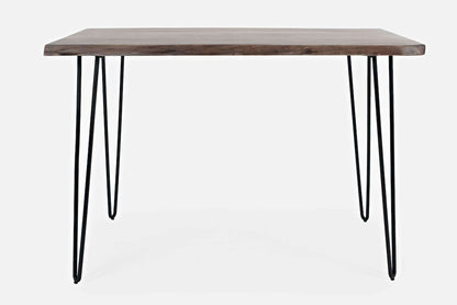 Jofran - Natures Edge Solid Acacia 52in Five-Piece Dining Set with Backless Barstools - 1981-52C-4 view 4