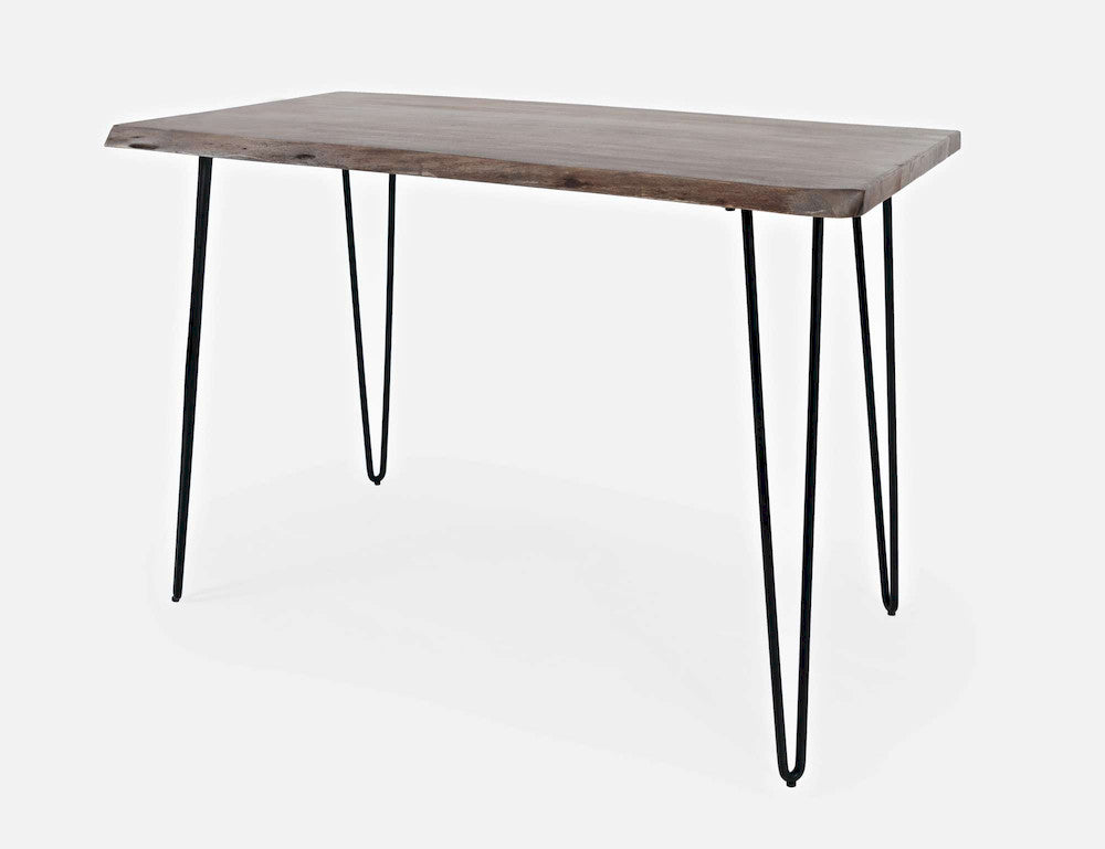 Jofran - Natures Edge Solid Acacia 52in Five-Piece Dining Set with Backless Barstools - 1981-52C-4 view 7