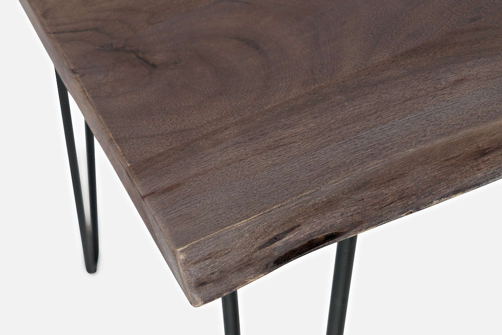 Jofran - Natures Edge Solid Acacia 52in Five-Piece Dining Set with Backless Barstools - 1981-52C-4 view 9