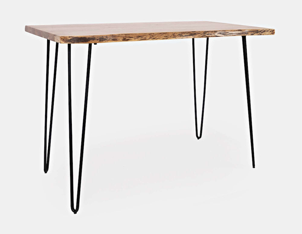 Jofran - Natures Edge Solid Acacia 52in Five-Piece Dining Set with Backless Barstools - 1985-52C-4 view 6