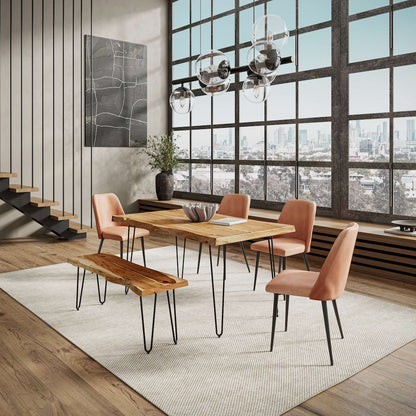 Jofran - Natures Edge Solid Acacia 60in Dining Table - Natural - 1985-60 view 5