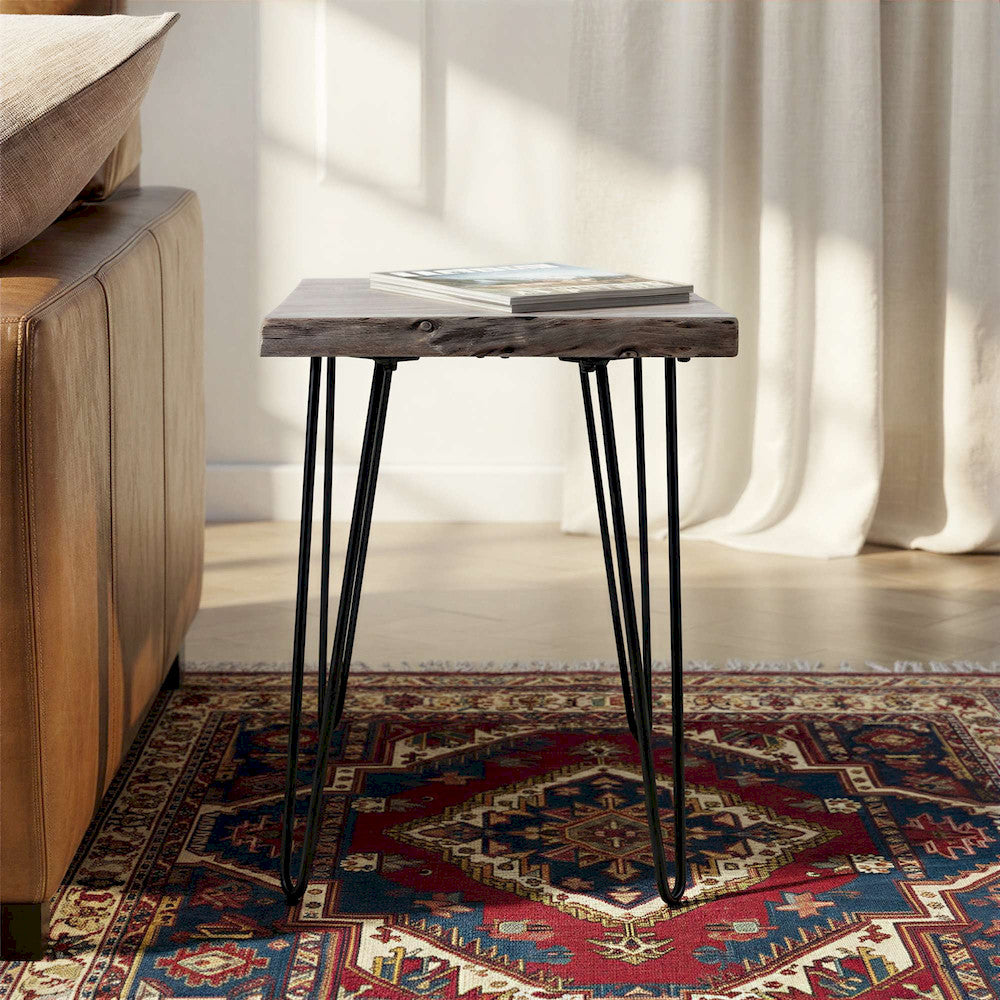 Jofran - Natures Edge Solid Acacia Chairside Table - Slate - 1980-7 view 6