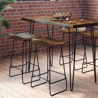 Jofran - Natures Edge Solid Acacia Counter Height Backless Stool (Set of 2) - Chestnut - 1781-BS160KD view 8