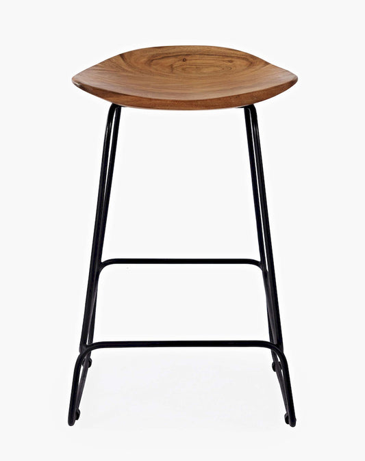 Jofran - Natures Edge Solid Acacia Counter Height Backless Stool (Set of 2) - Natural - 1985-BS160KD view 1