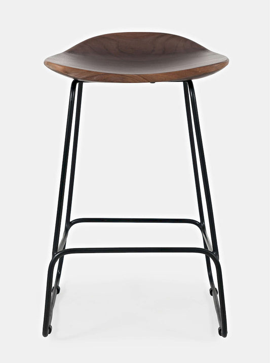 Jofran - Natures Edge Solid Acacia Counter Height Backless Stool (Set of 2) - Slate - 1981-BS160KD view 1