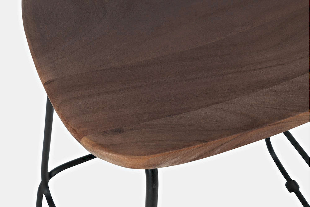 Jofran - Natures Edge Solid Acacia Counter Height Backless Stool (Set of 2) - Slate - 1981-BS160KD view 6
