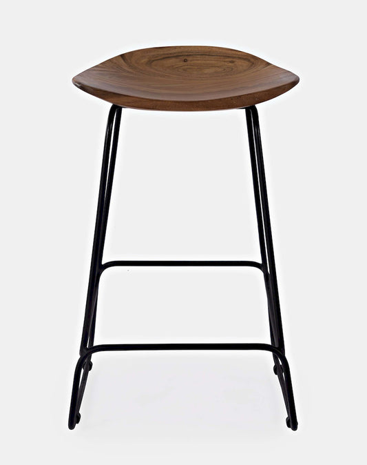 Jofran - Natures Edge Solid Acacia Counter Height Backless Stool (Set of 3) - Chestnut - 1781-BS160KD3PC view 1