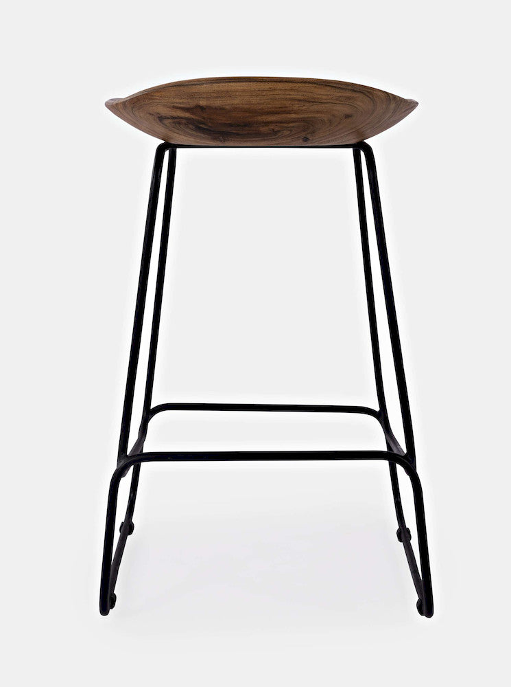 Jofran - Natures Edge Solid Acacia Counter Height Backless Stool (Set of 3) - Chestnut - 1781-BS160KD3PC view 4