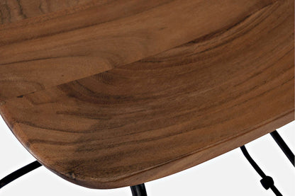Jofran - Natures Edge Solid Acacia Counter Height Backless Stool (Set of 3) - Chestnut - 1781-BS160KD3PC view 5