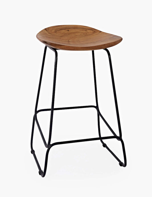 Jofran - Natures Edge Solid Acacia Counter Height Backless Stool (Set of 3) - Natural - 1985-BS160KD3PC view 2